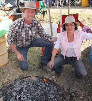 Dan and Rebecca at the Campoven Cookoff at Blinman in 2010